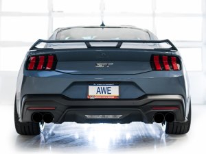 Ford Mustang Performance Exhaust - AWE Tuning - Cat Back Track Edition - Diamond Black - 2024+